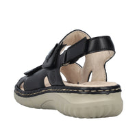 Rieker 60462-00 Black Sandals