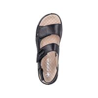Rieker 60462-00 Black Sandals