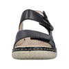 Rieker 60462-00 Black Sandals