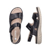 Rieker 60462-00 Black Sandals