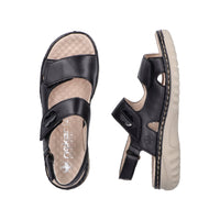 Rieker 60462-00 Black Sandals