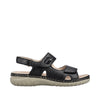 Rieker 60462-00 Black Sandals