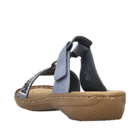 Rieker Regina 608K2-12 Petrol Sandals