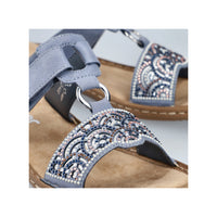 Rieker Regina 608K2-12 Petrol Sandals