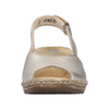 Rieker 62462-90 Gold Sandals