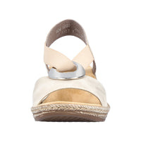 Rieker 624H6-60 Beige Sandals