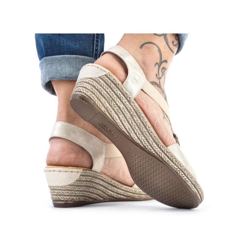 Rieker 624H6-60 Beige Sandals