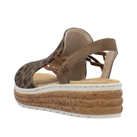 Rieker 62741-90 Leopard Print Sandals