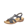 Rieker 62850-14 Blue Sandals
