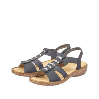 Rieker 62850-14 Blue Sandals