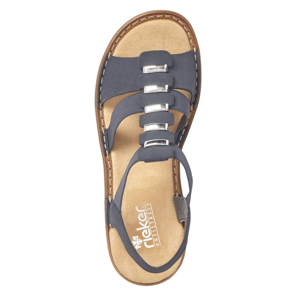 Rieker Regina 62850-14 Navy Sandals