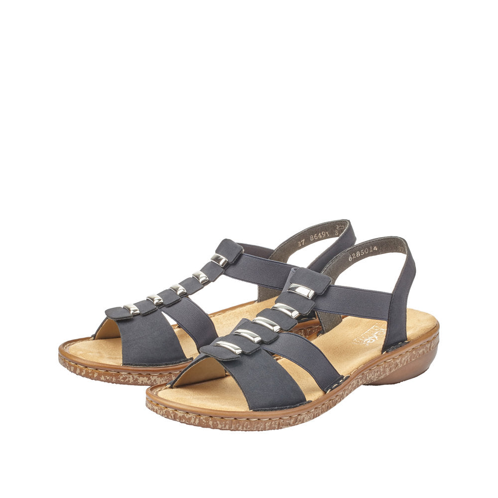Rieker Regina 62850-14 Navy Sandals