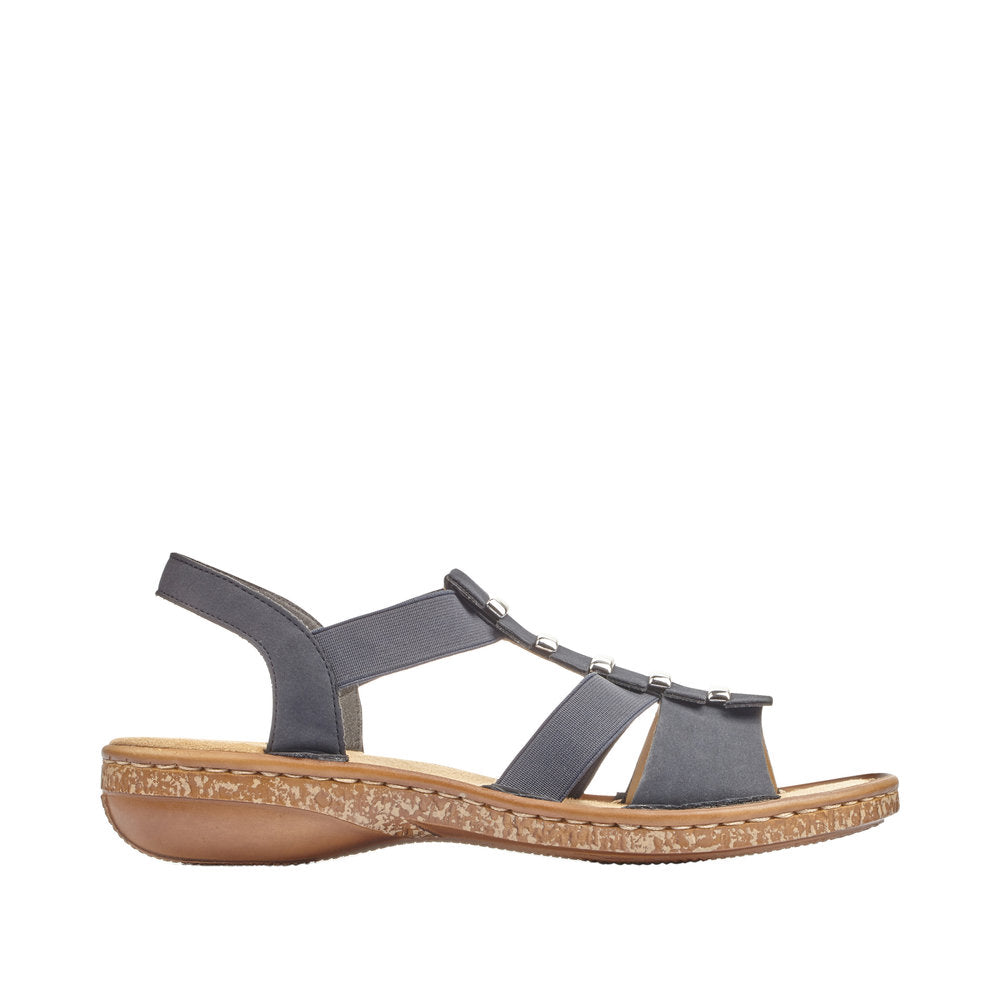Rieker Regina 62850-14 Navy Sandals