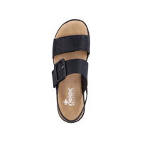 Rieker Regina 62950-00 Black Sandals