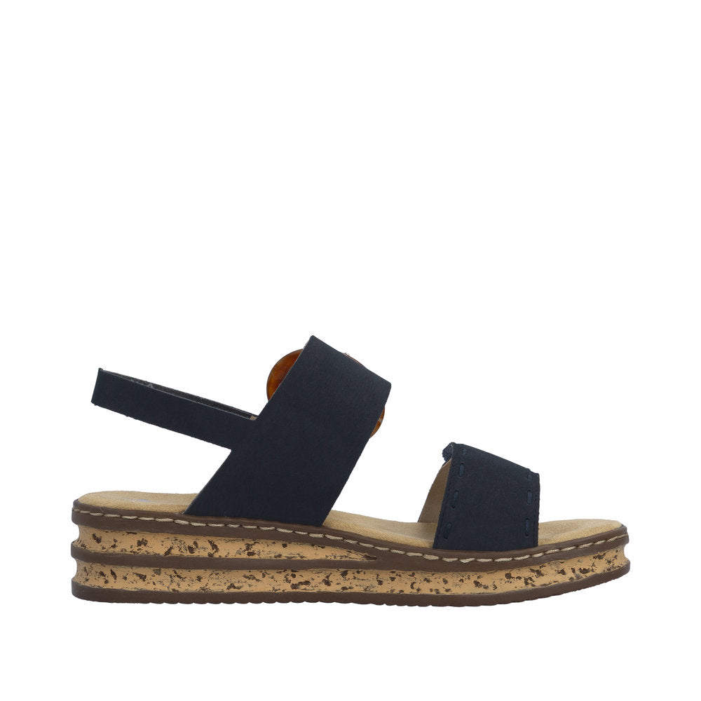 Rieker Regina 62950-14 Navy Sandals