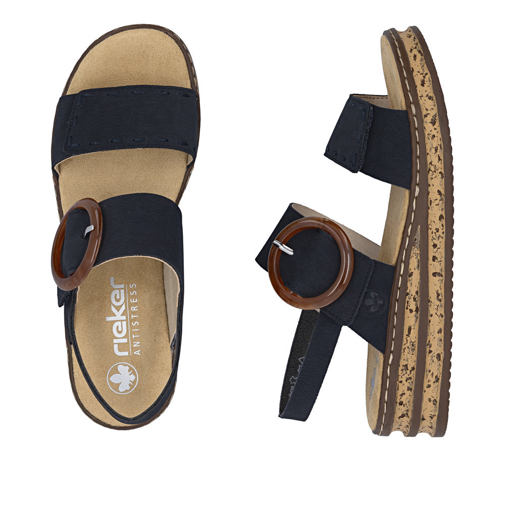 Rieker Regina 62950-14 Navy Sandals