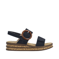 Rieker Regina 62950-14 Navy Sandals