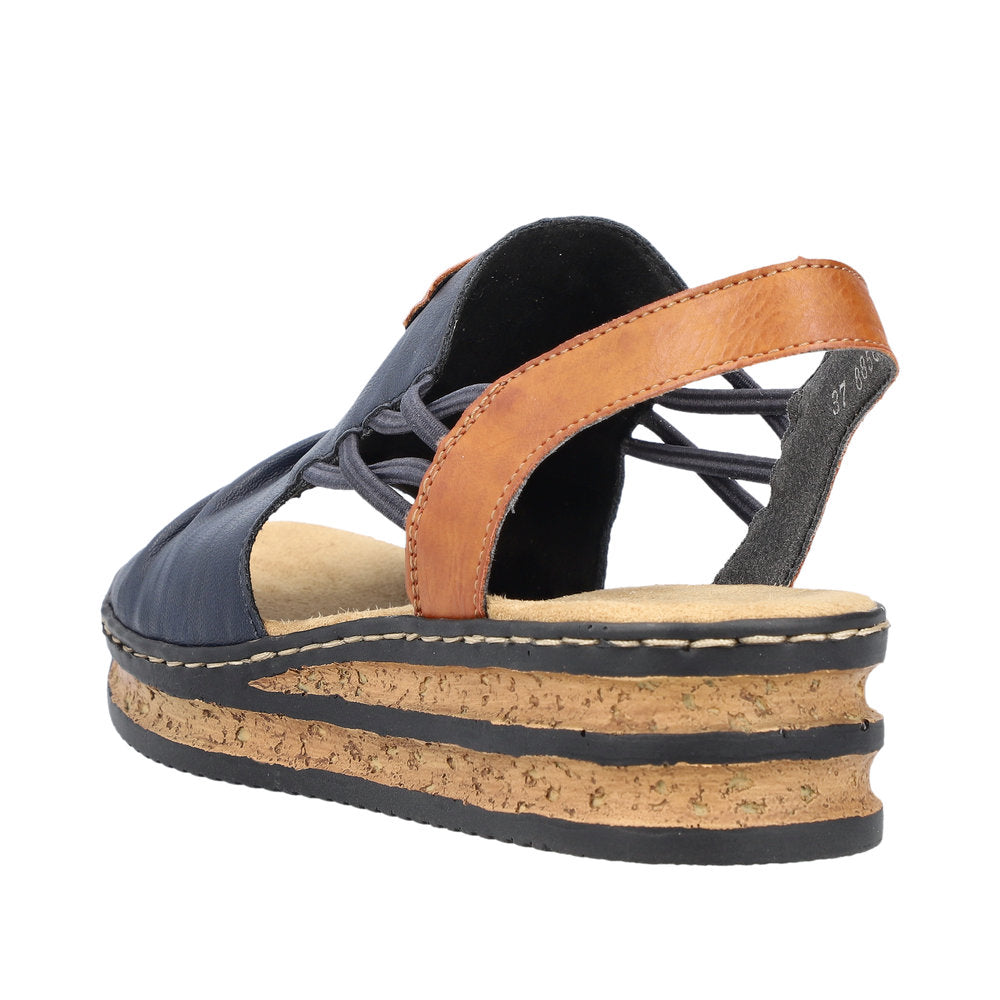 Rieker Regina 62962-14 Navy Sandals