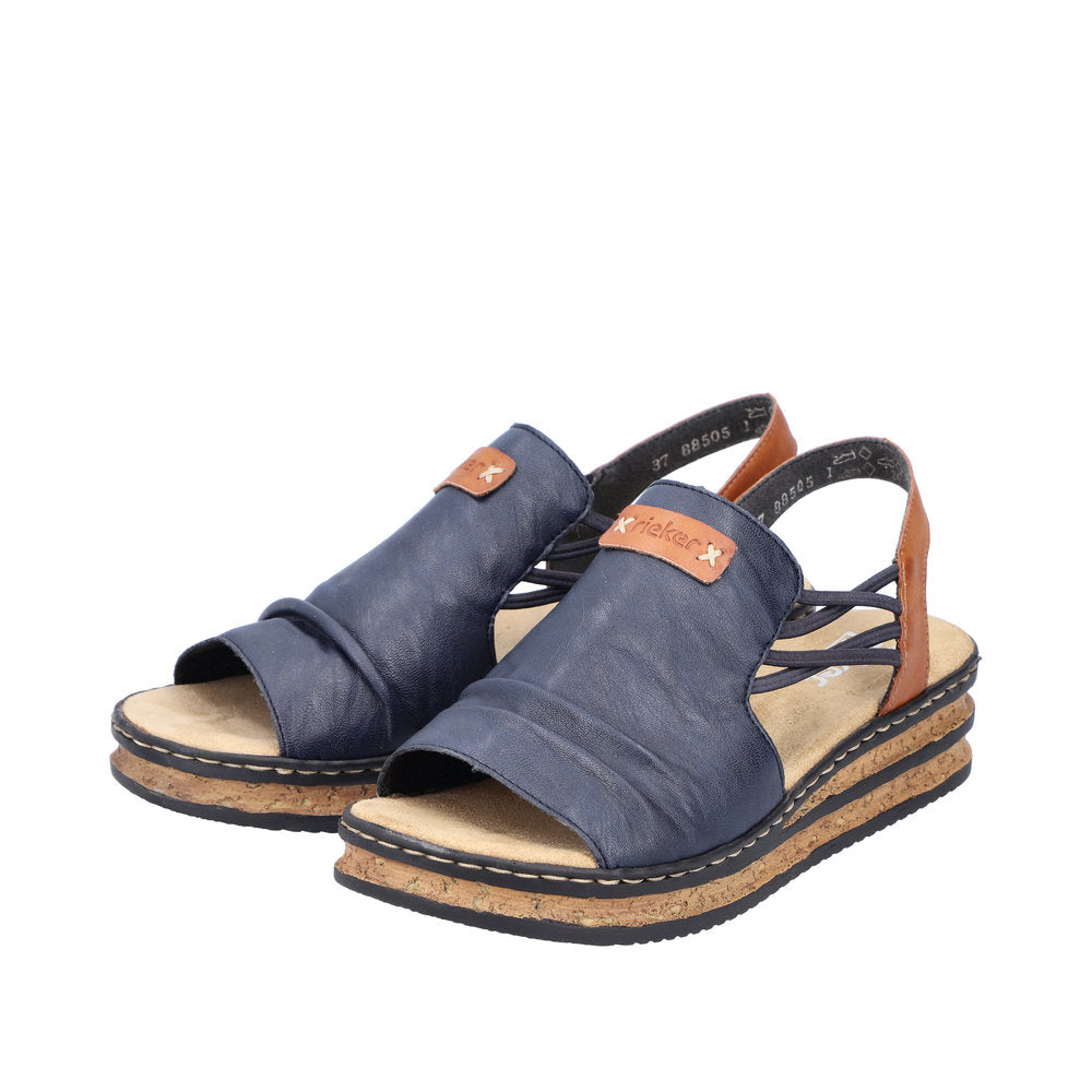 Rieker Regina 62962-14 Navy Sandals