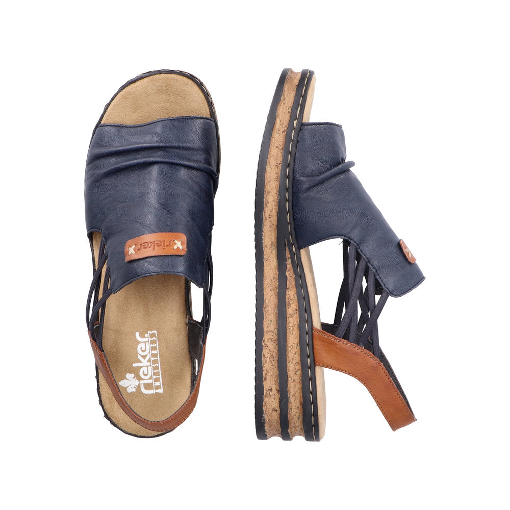 Rieker Regina 62962-14 Navy Sandals
