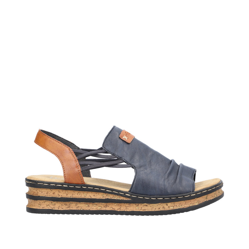Rieker Regina 62962-14 Navy Sandals