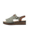 Rieker 62962-52 Green Sandals