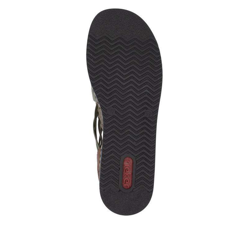Rieker 62962-52 Green Sandals