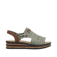 Rieker 62962-52 Green Sandals