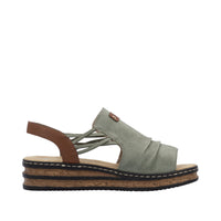 Rieker Regina 62962-52 Green Sandals