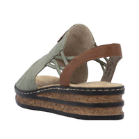 Rieker Regina 62962-52 Green Sandals