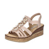 Rieker 63778-31 Pink Sandals