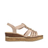 Rieker 63778-31 Pink Sandals
