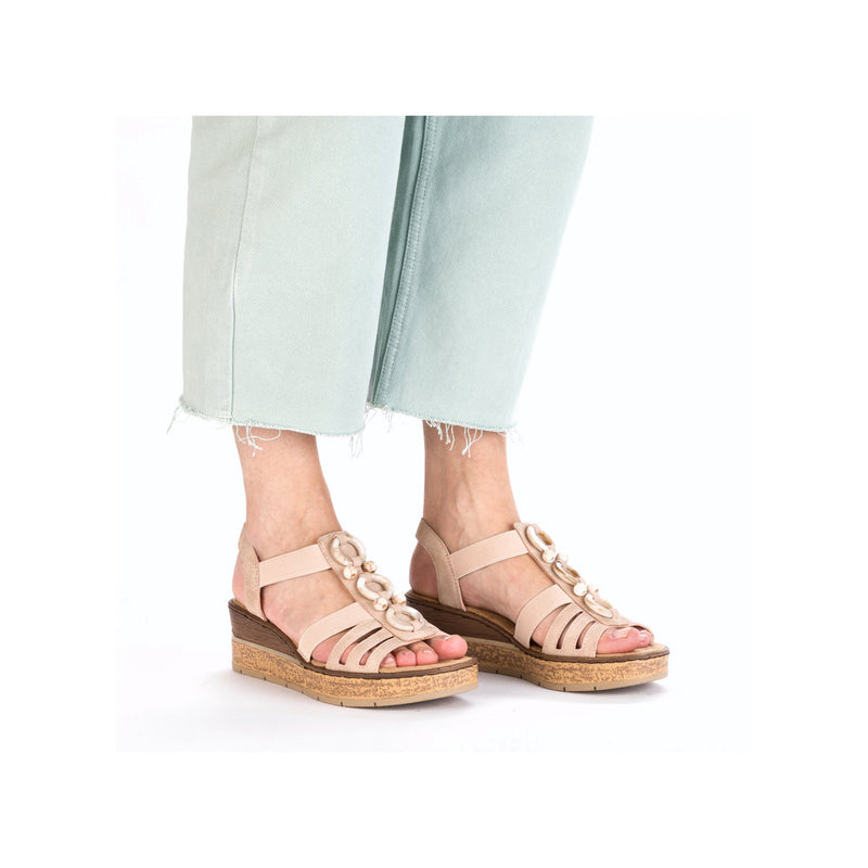 Rieker 63778-31 Pink Sandals
