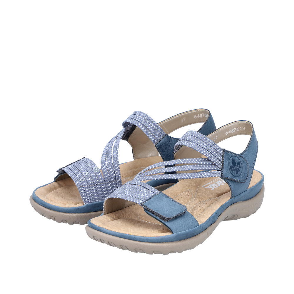 Rieker Franja 64870-14 Blue Sandals