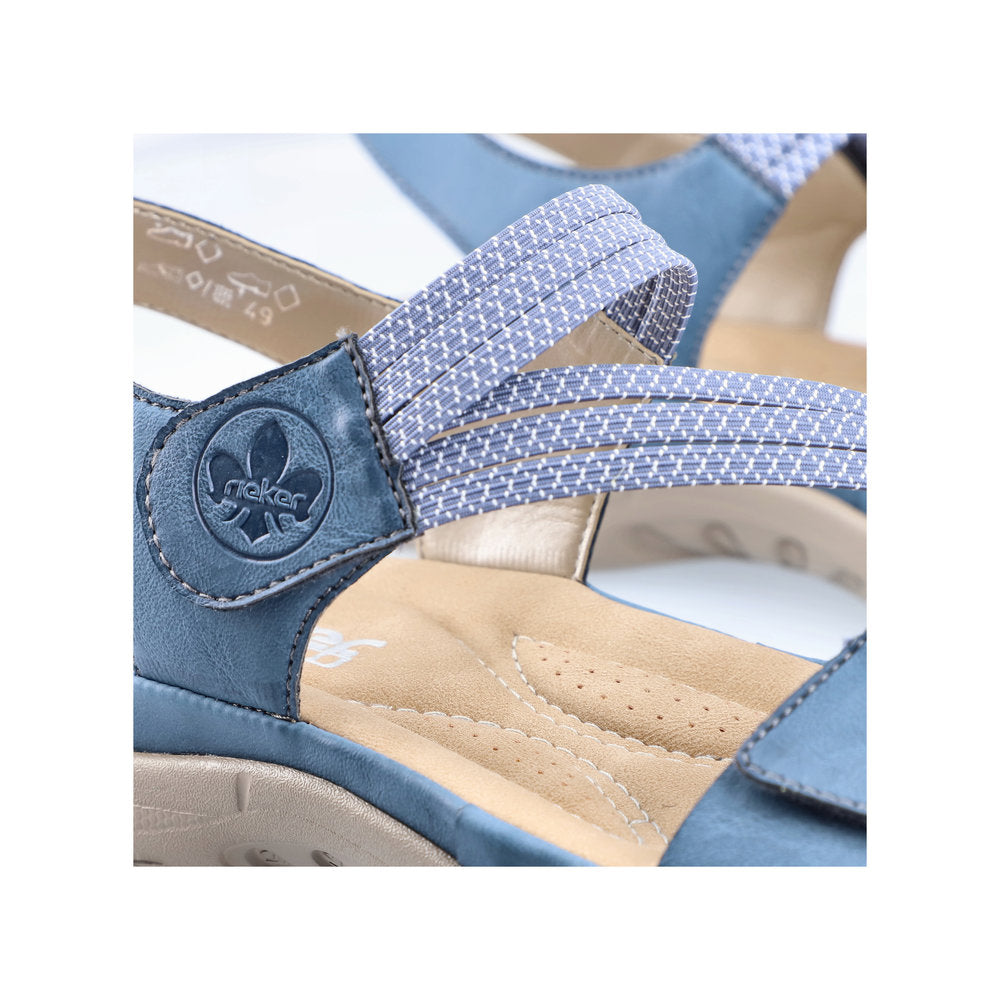 Rieker Franja 64870-14 Blue Sandals