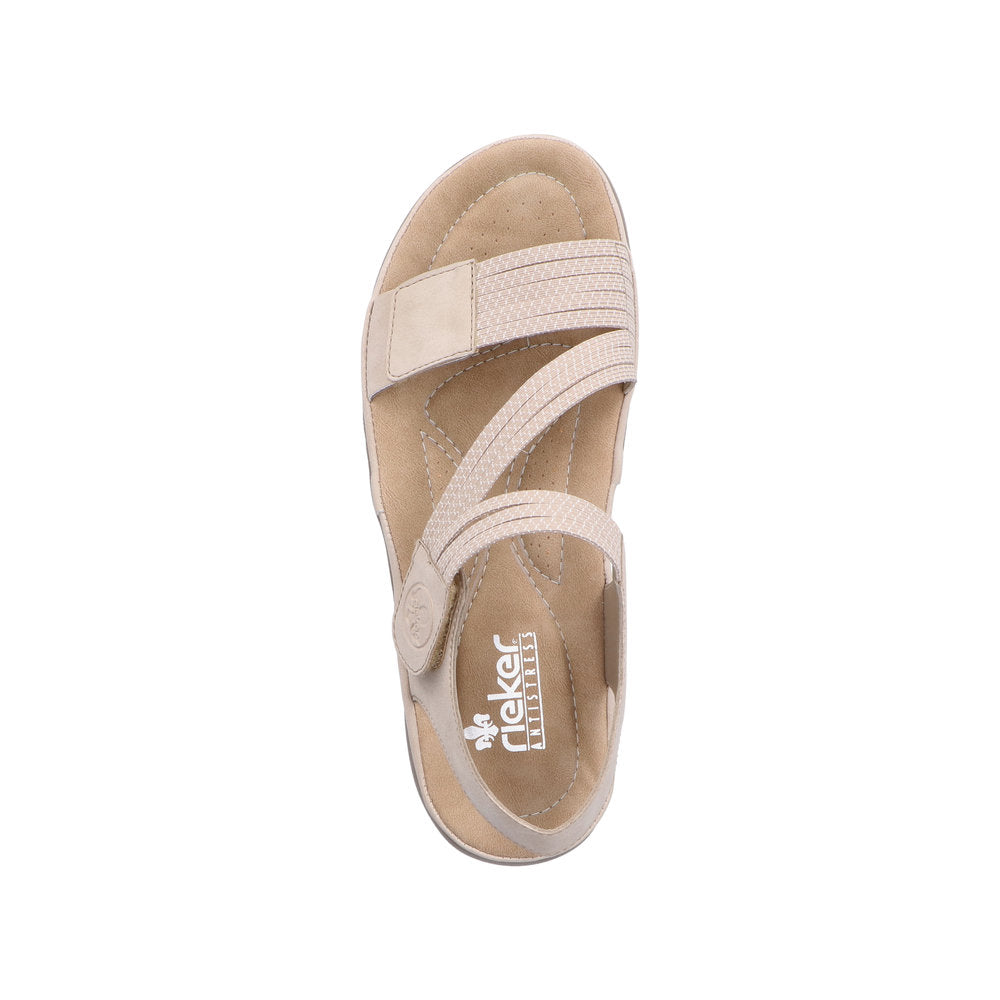 Rieker Franja 64870-62 Beige Sandals