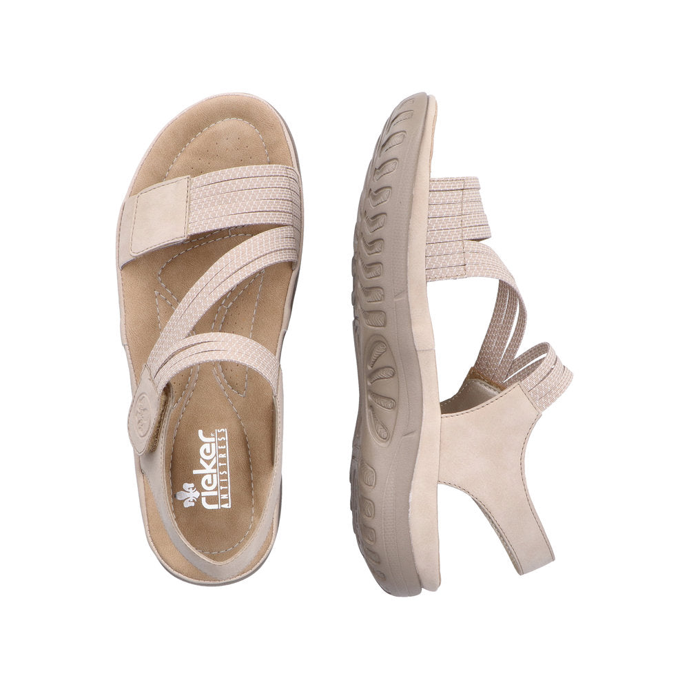 Rieker Franja 64870-62 Beige Sandals