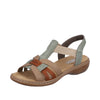 Rieker 65918-52 Green Combination Sandals
