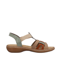Rieker 65918-52 Green Combination Sandals