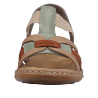 Rieker 65918-52 Green Combination Sandals