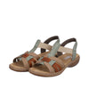 Rieker 65918-52 Green Combination Sandals