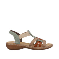 Rieker 65918-52 Green Combination Sandals