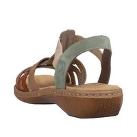 Rieker Regina 65918-52 Green Sandals