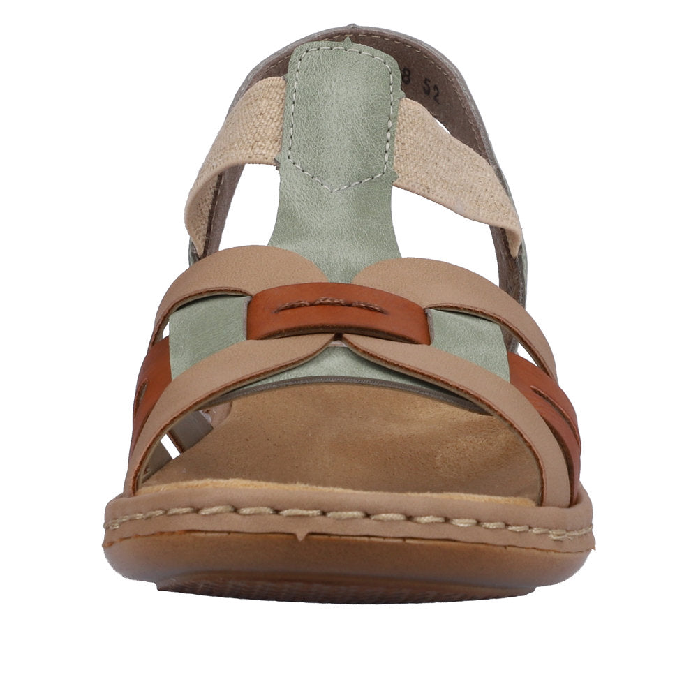 Rieker Regina 65918-52 Green Sandals
