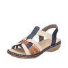 Rieker 65918-90 Blue Combination Sandals