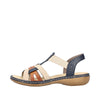 Rieker 65918-90 Blue Combination Sandals