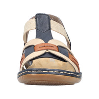 Rieker 65918-90 Blue Combination Sandals