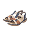 Rieker 65918-90 Blue Combination Sandals