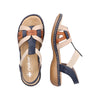Rieker 65918-90 Blue Combination Sandals