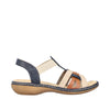 Rieker 65918-90 Blue Combination Sandals